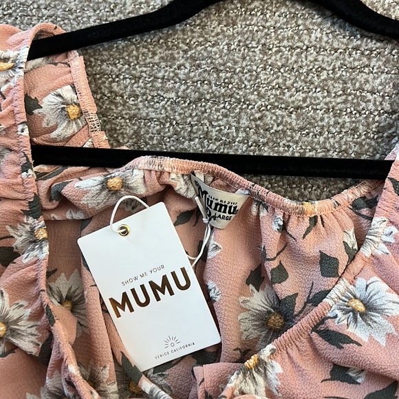 NWT Show me your Mumu Darla ruffle Floral crop top - Picture 6 of 6
